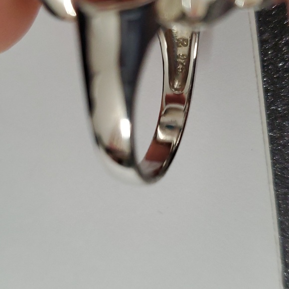 Sterling Silver 925 Turquoise Statement Ring - Picture 4 of 5